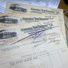 Facturas antiguas: 1946.- LOTE DE 6 FACTURAS DE LA COMPAÑÍA RON BACARDI S. A. SANTIAGO DE CUBA