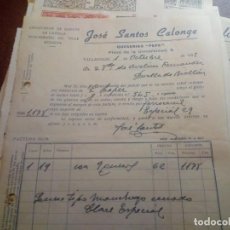 Facturas antiguas: JOSÉ SANTOS CALONGE QUESERÍAS PEPE VALLADOLID 1958