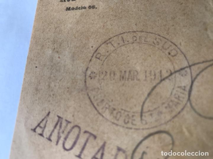 Facturas antiguas: Red Telef&oacute;nica Interurbana del N.E. de Espa&ntilde;a. A&ntilde;o 1912 - Foto 2