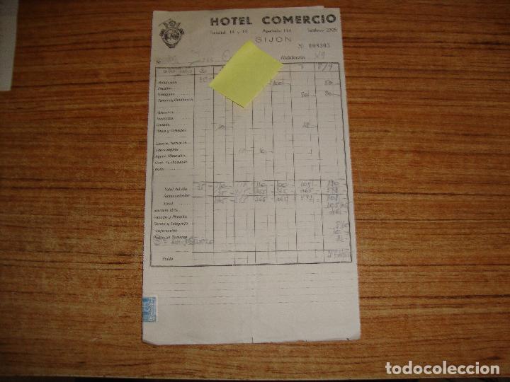 Facturas antiguas: (ALB-TC-199) FACTURA HOTEL COMERCIO GIJON CON TIQUET LLAMADA TELEFONO