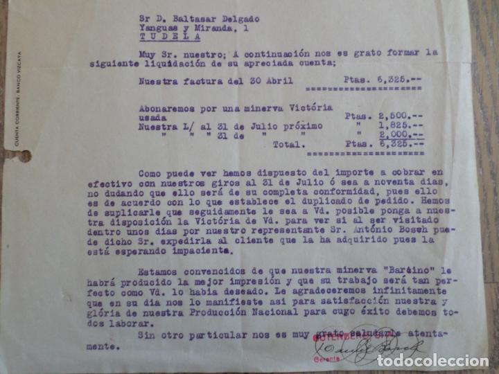 Facturas antiguas: FACTURA GUTENBERG 1936 - Foto 2