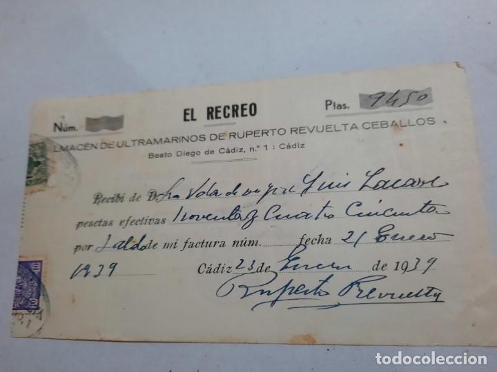 factura antigua el recreo 1939 - Comprar Facturas antiguas en todocoleccion  - 232301315