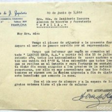 Facturas antiguas: AGENTE COMERCIAL COLEGIADO. PAMPLONA. AÑO 1958