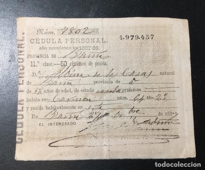 Barcelona , documento antiguo de 1887 , cédula - Sold through Direct ...