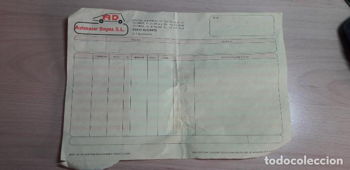 Factures anciennes: 12-00095-albaran autobazar deima a Inespal s.l. 1989 -