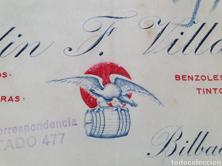 Facturas antiguas: MARTIN F. VILLARAN. BILBAO 1933. ANTIGUA FACTURA.