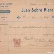 Facturas antiguas: FACTURA COMERCIAL DE CARPINTERIA JOSÉ MASSOT PASCUAL - C. BARBARÁ EN BARCELONA 1914