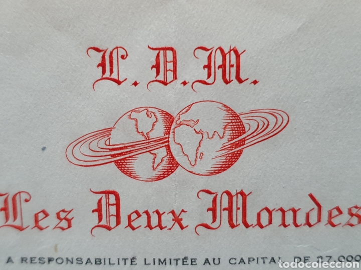 Factures anciennes: LES DEUX MONDES. PARIS. FACTURA 1951.