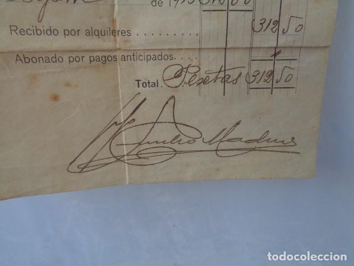 Facturas antiguas: &iexcl;&iexcl; RECIBO, COMPRA MAQUINA SINGER. A&Ntilde;O 1919. !! - Foto 3