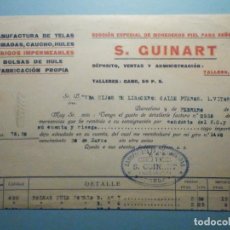Facturas antiguas: FACTURA - S. GUINART - MONEDEROS PIEL SEÑORA - TALLERES, 16 - BARCELONA - AÑO 1926