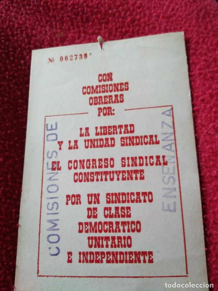 Facturas antiguas: Comisiones Obreras - Foto 2