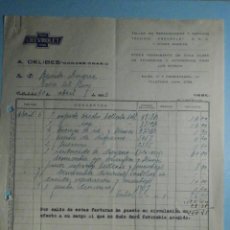 Facturas antiguas: FACTURA - CARTA - MEMBRETE - A. DELIBES - CHEVROLET - VALLADOLID - AÑO 1933