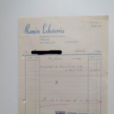 Facturas antiguas: FACTURA RECIBO RAMON ECHEVARRIA PERSIANAS LOGROÑO. 1960. TDKP19C