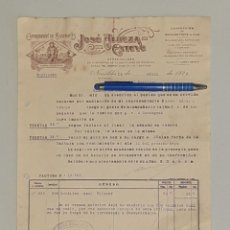 Facturas antiguas: EL MONO EXPORTACION DE AZAFRANES JOSE ALBEZA ESTEVE NOVELDA 1925 ALICANTE. Lote 313834098