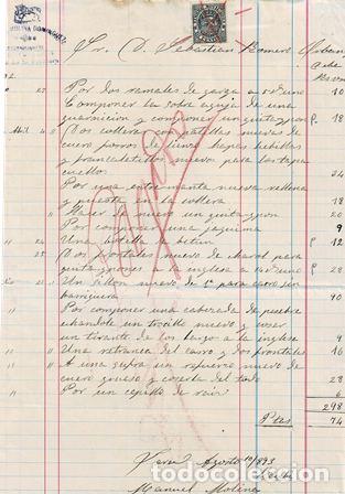 Alte Rechnungen: FACTURA MANUEL MOLINA DOM&Iacute;NGUEZ (JEREZ 10.08.1893) FACTURA-04