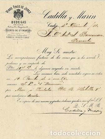 Old Invoices: FACTURA VINOS FINOS DE JEREZ (C&Aacute;DIZ 4.12.1880) FACTURA-28