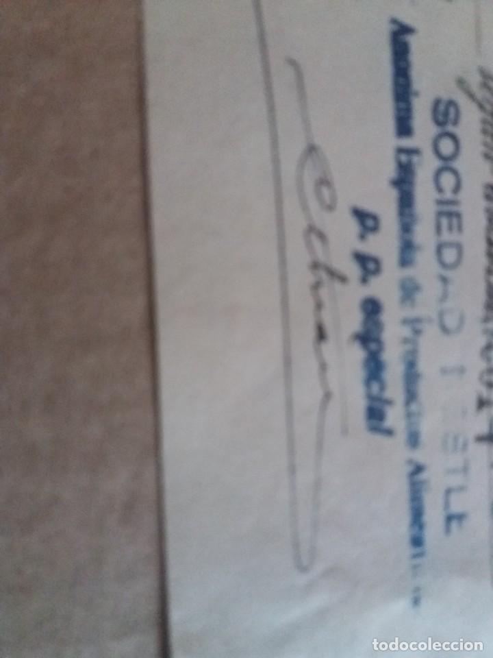 Facturas antiguas: documento bancario Nestle barcelona 1934 - Foto 3