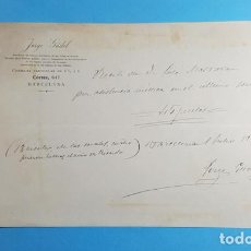 Facturas antiguas: RECIBO DEL DOCTOR JORGE GÚDEL, BARCELONA 1904, RECIBÍ. Lote 363630985