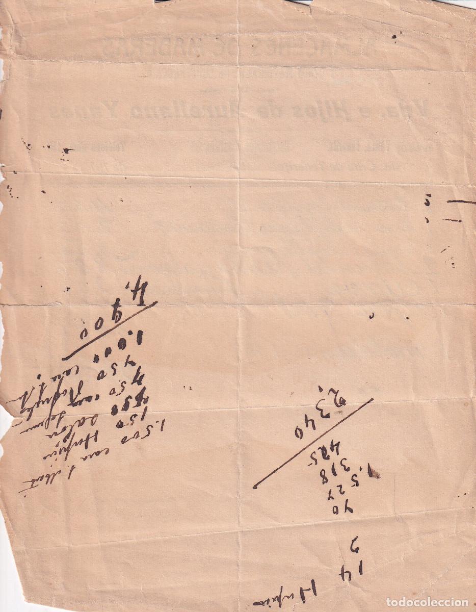 Facturas antiguas: ALMACENES DE MADERAS AURELIANO YANES TENERIFE - Foto 2