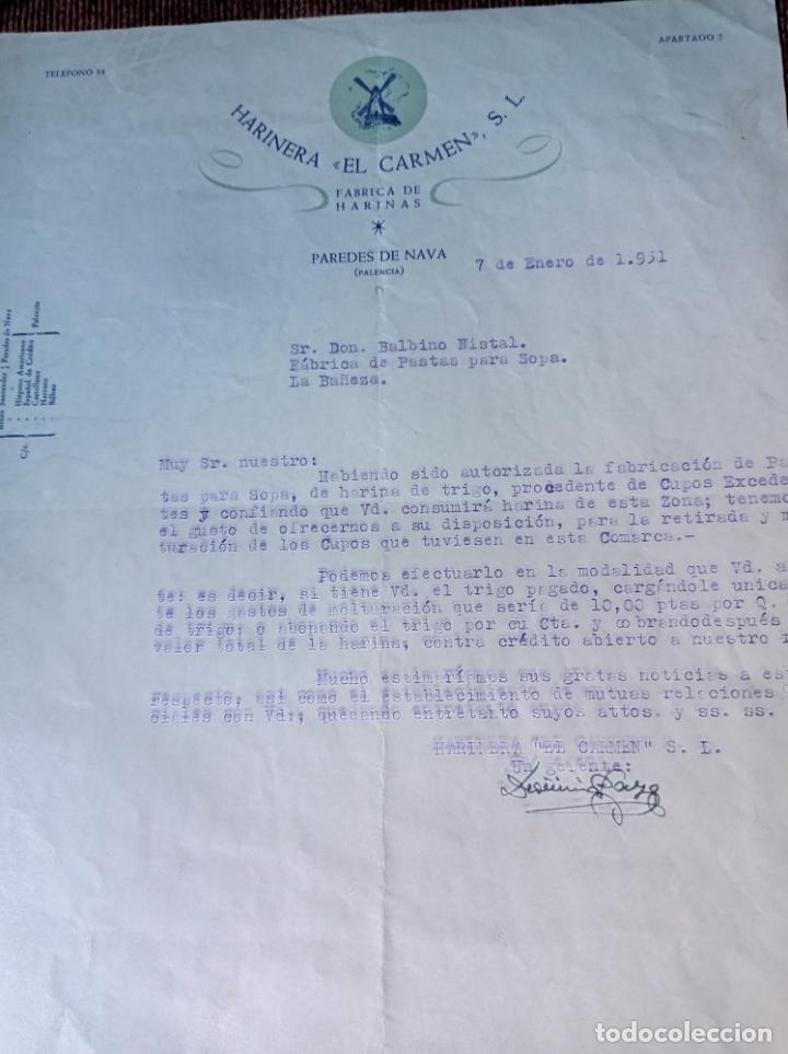 Old Invoices: ANTIGUA FACTURA HARINERA EL CARMEN, S.L.