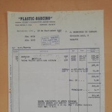 Facturas antiguas: FACTURA. PLASTIC-BARCINO. PEDRO CASAMAYOR ARDID. BARCELONA, 1962.. Lote 402323744