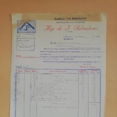 Facturas antiguas: FACTURA. CUCHILLERIA LA MARAGATA. HIJO DE J. SALVADORES. CASTRILLO DE LOS POLVAZARES, ASTORGA. 1966.. Lote 402325604
