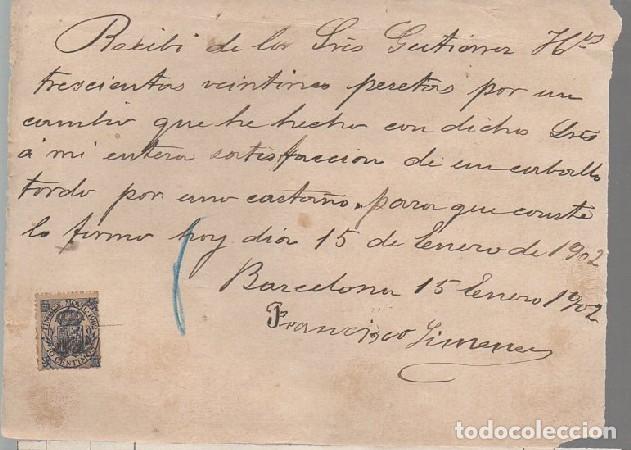 Factures anciennes: FACTURA FRANCISCO JIM&Eacute;NEZ (BARCELONA ENERO 1902) FACTURA-338