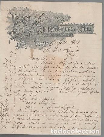 Old Invoices: FACTURA TIPOGRAF&Iacute;A GADITANA F. RODR&Iacute;GUEZ DE SILVA (C&Aacute;DIZ JULIO 1904) FACTURA-352