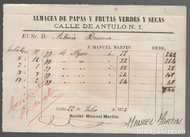 Old Invoices: FACTURA ALMAC&Eacute;N DE PAPAS Y FRUTAS VERDES Y SECAS MANUEL MART&Iacute;N FACTURA-364