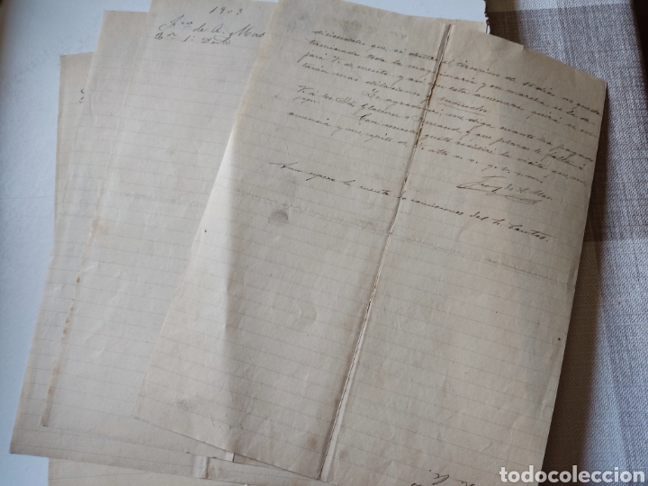 Facturas antiguas: Cartas comerciales antiguas 1903-04 - Foto 2