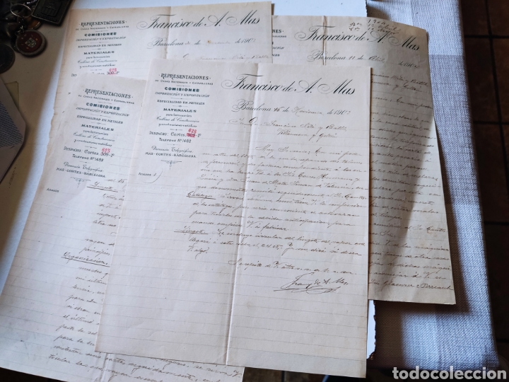 Facturas antiguas: Cartas comerciales antiguas 1903-04 - Foto 1