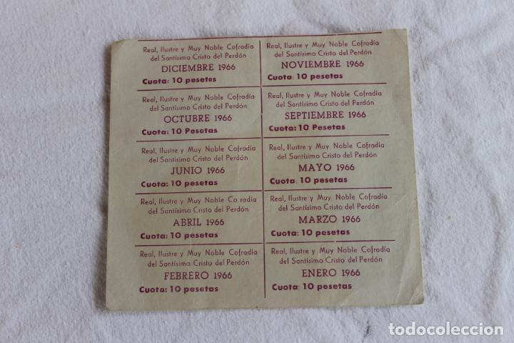 Facturas antiguas: COFRADIA DEL SANTISIMO CRISTO DEL PERDON CIEZA 1966 - Foto 1