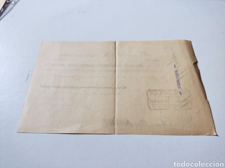 Facturas antiguas: Recibo antiguo Barcelona 1906 M.Marques - Foto 2