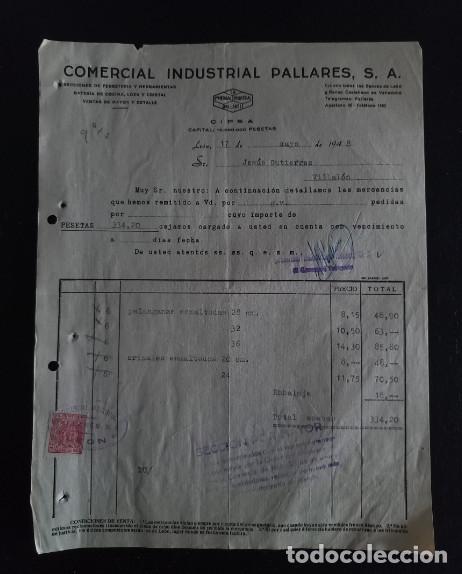 Factures anciennes: FACTURA DEL A&Ntilde;O 1948, COMERCIAL INDUSTRIAL PALLARES S.A. CIPSA, LEON, 1&ordf;