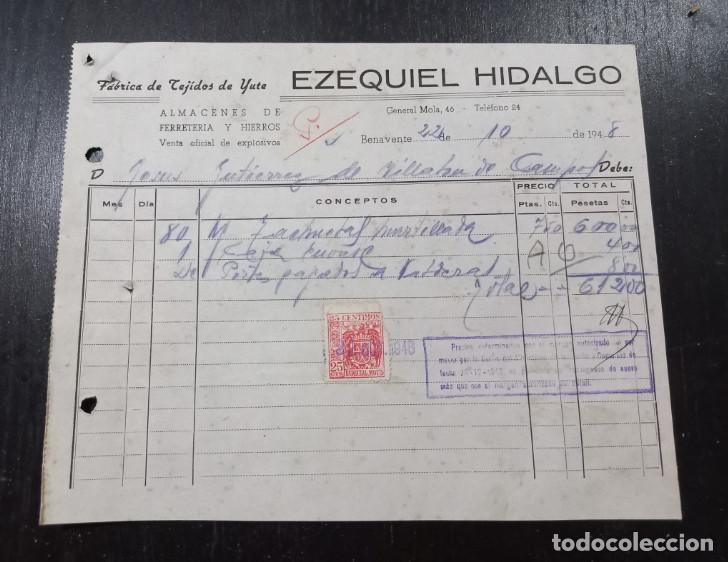 Factures anciennes: FACTURA DEL A&Ntilde;O 1948, FERMIN SL, CEPILLOS BROCHAS ESCOBONES PINCELES, REDONDELA