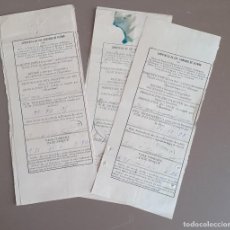 Facturas antiguas: 7 FACTURAS DE TASA COBRADA POR DESIGNACIÓN DE PAQUETE. 1987 EXPEDIDOS EN JEREZ COMPAÑÍA DE LOS CAMIN