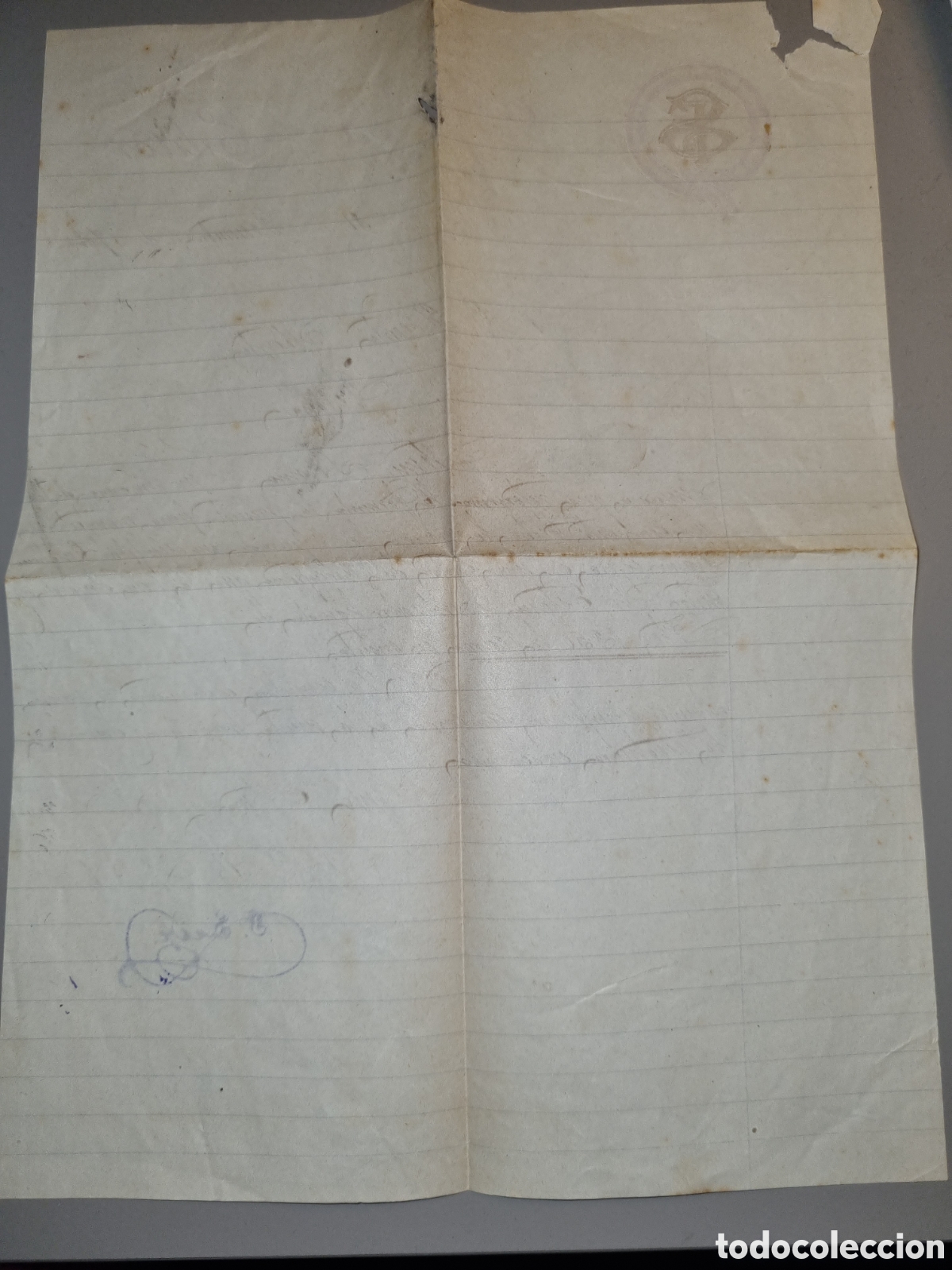 Facturas antiguas: 1900. Factura carta comercial Seix editor. - Foto 2