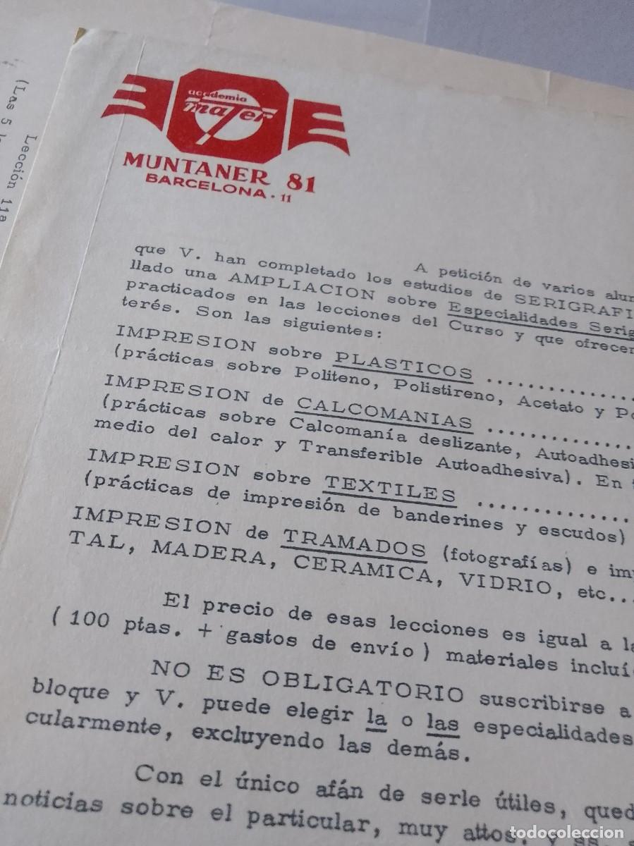 Facturas antiguas: Academia mater Barcelona - Foto 2