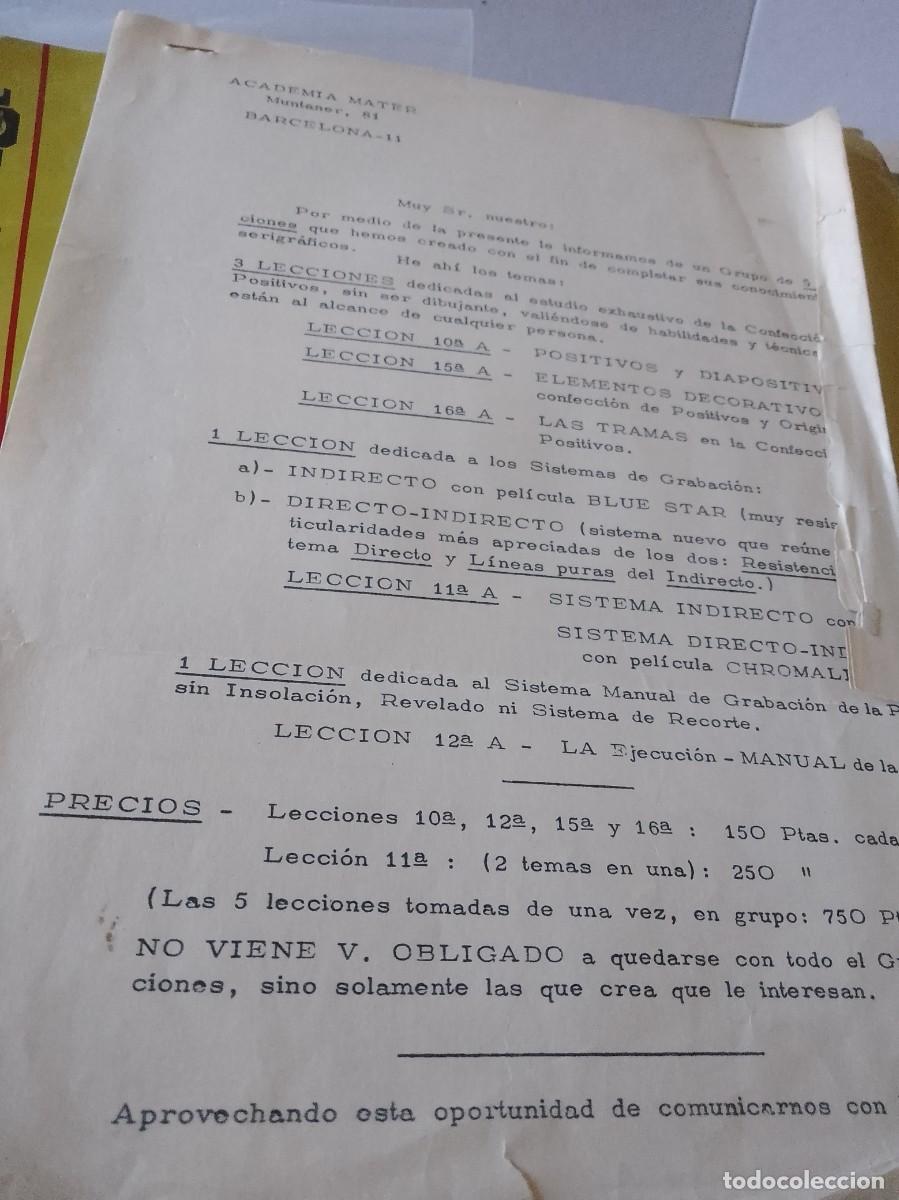 Facturas antiguas: Academia mater Barcelona - Foto 2
