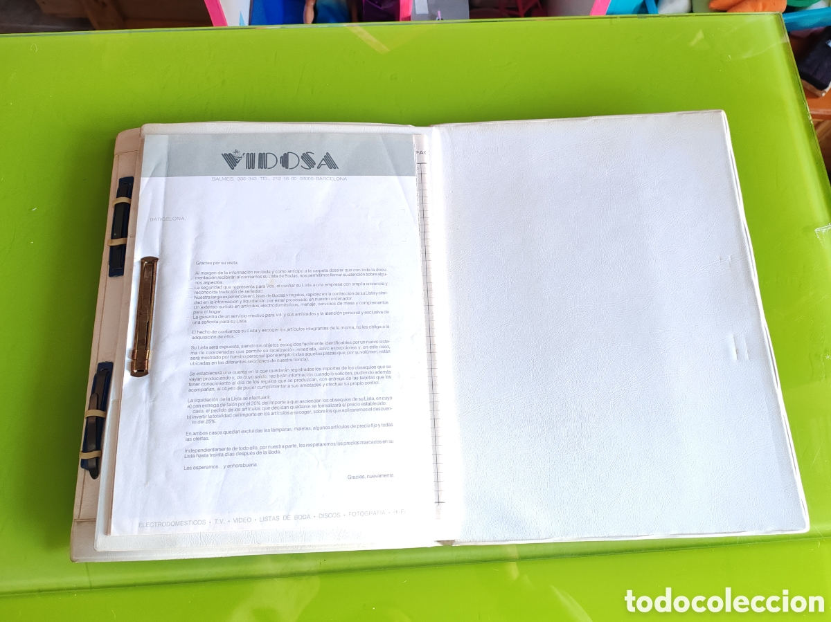 Facturas antiguas: Vidosa lista de boda - Foto 5