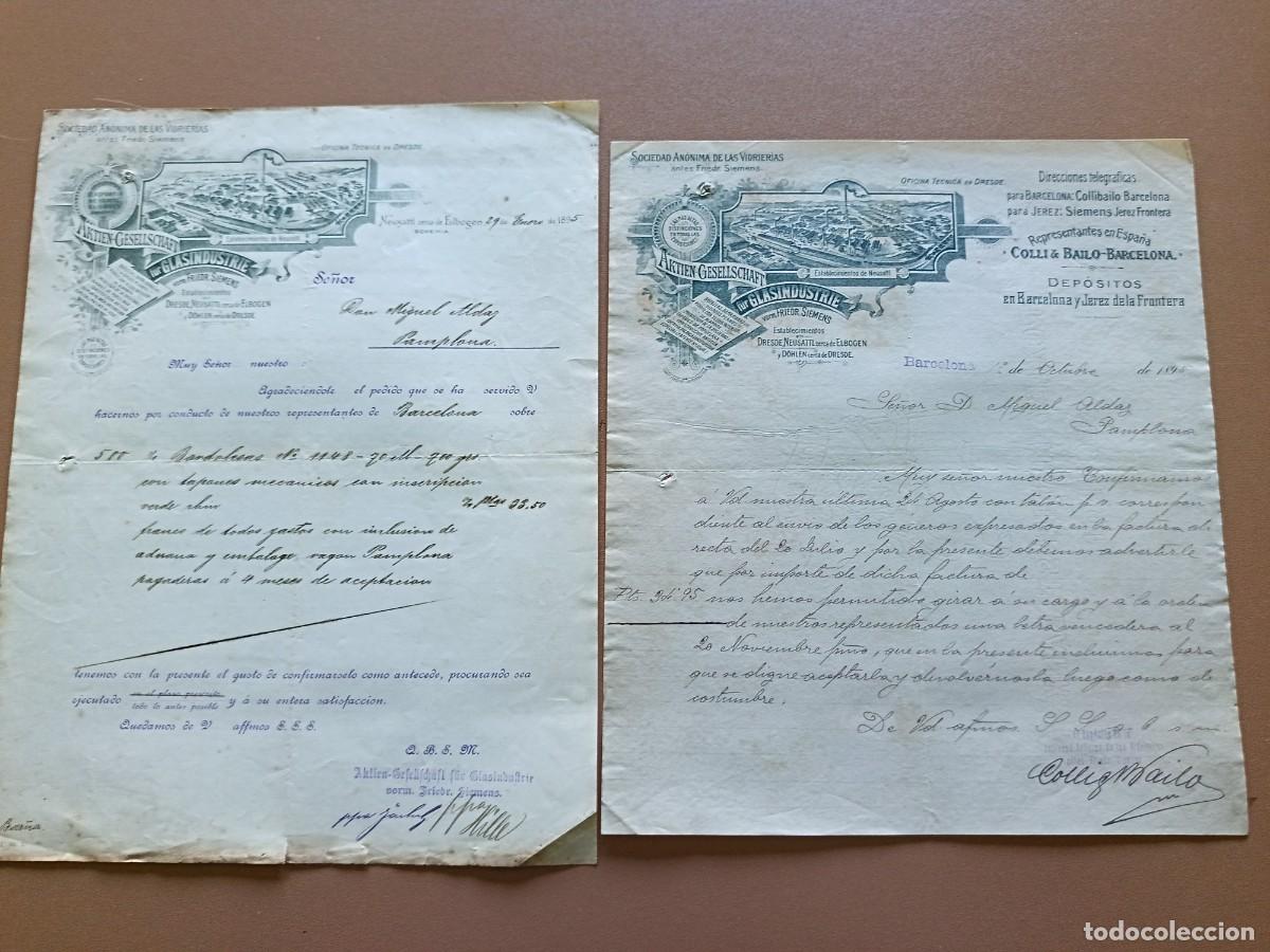 Facturas antiguas: SOCIEDAD AN&Oacute;NIMA DE LAS VIDRIERAS - Foto 1