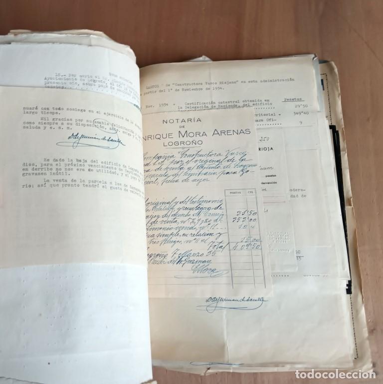 Facturas antiguas: lote de documentaci&oacute;n CONSTRUCTORA VASCO RIOJANA 1934 al 1939 - Foto 8