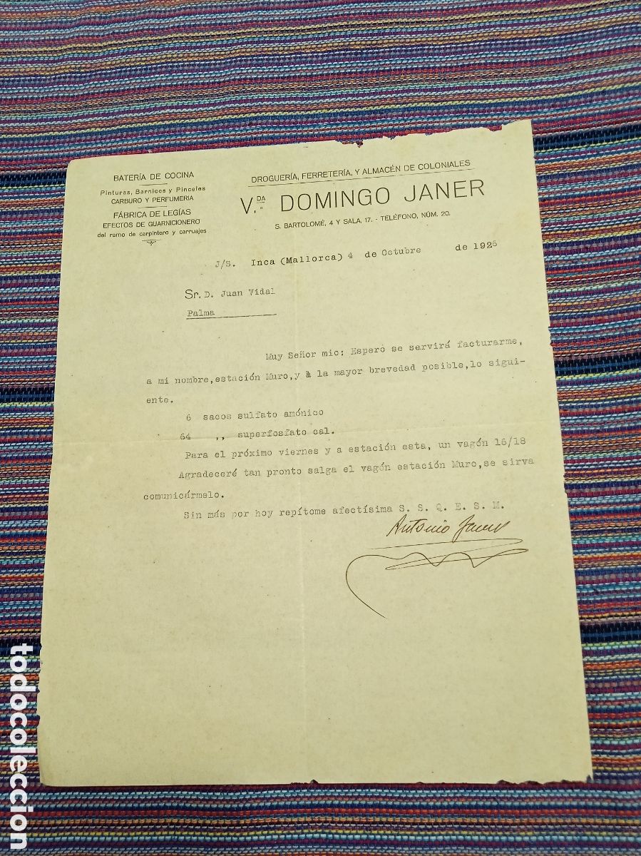 Facturas antiguas: LOTE DOCUMENTOS DIVERSOS FACTURAS ETC.. ANTIGUOS - Foto 10