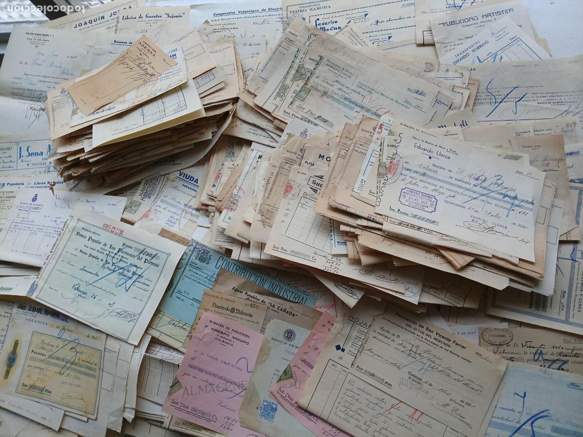 Facturas antiguas: Valencia, Vicente Momp&oacute;. Gran lote de m&aacute;s de 800 facturas. A&ntilde;os 30
