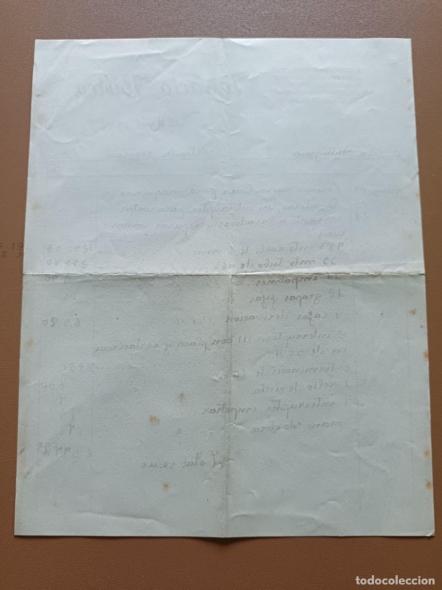 Facturas antiguas: IGNACIO IBIRICU- PAMPLONA- 1958 - Foto 2