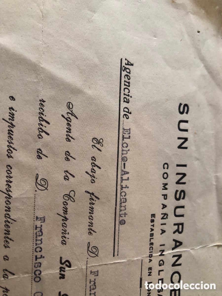 Facturas antiguas: Recibo de prima de seguro de 1960 - Foto 4