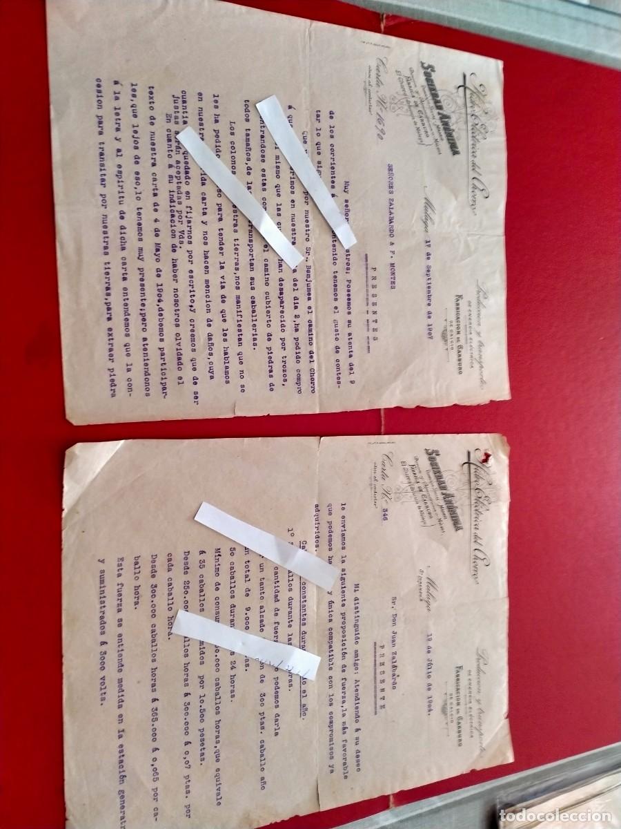 Old Invoices: facturas antiguas de caminito rey -el chorro ardales 4facturas