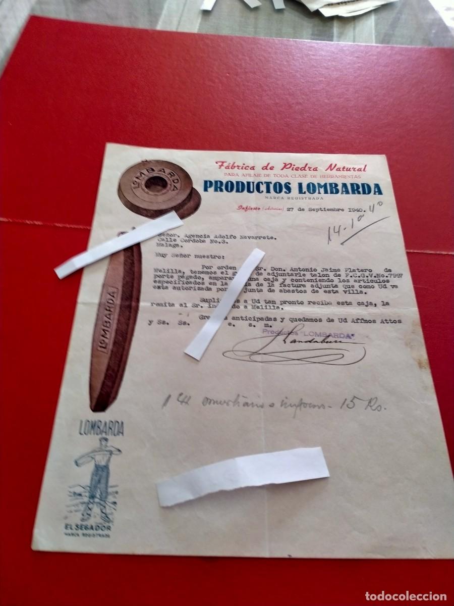 Facturas antiguas: factura de infiesto asturias 1940