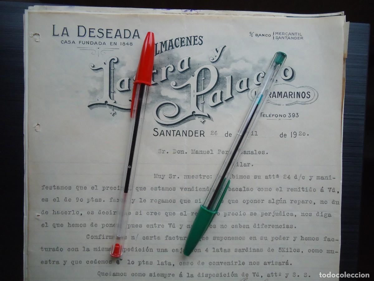 Facturas antiguas: ultramarinos coloniales la deseada santander 1920 cantabria monta&ntilde;esa santanderino cantabra