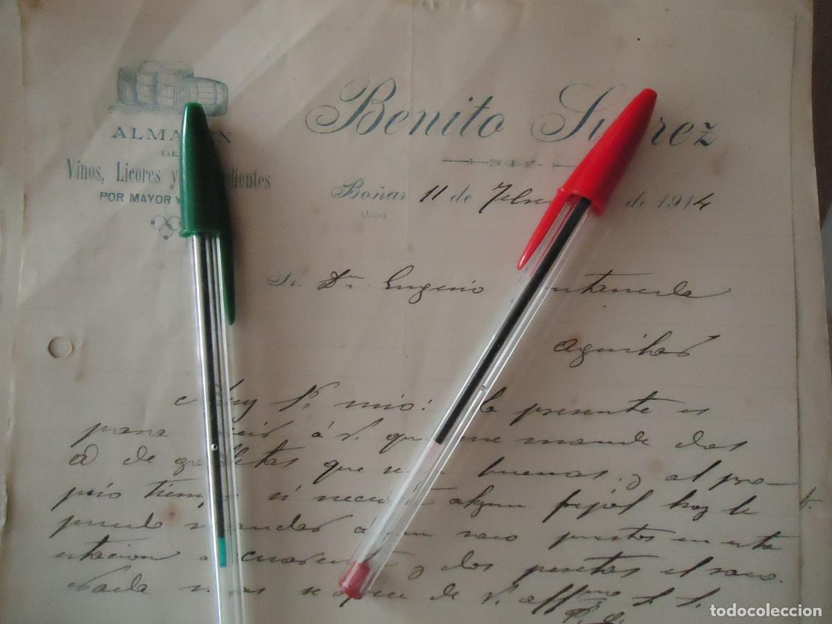 Facturas antiguas: factura benito suarez bo&ntilde;ar leon cuba tonel vino licor aguardiente coloniales leones 1914 bo&ntilde;arense